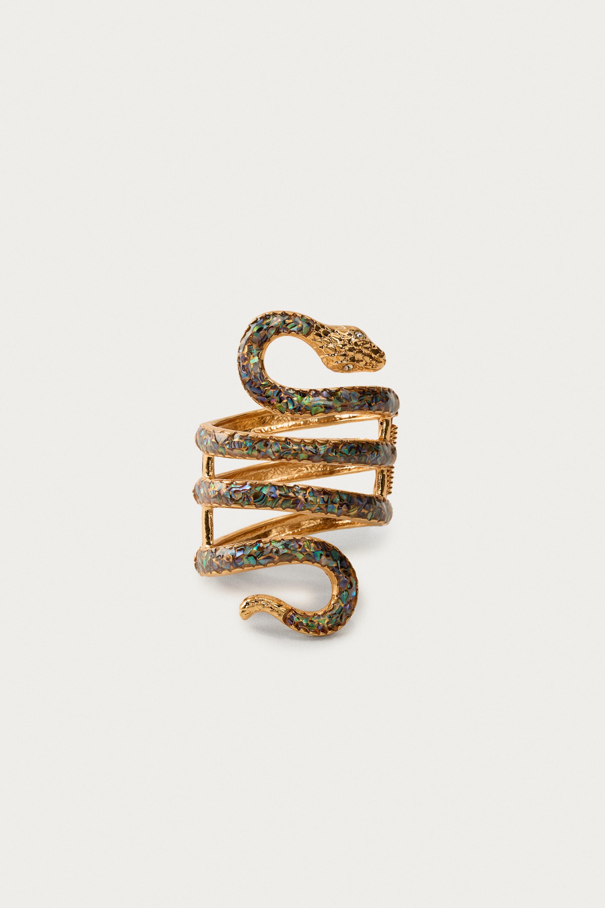 MARISA BERENSON X ZARA METAL SNAKE BRACELET